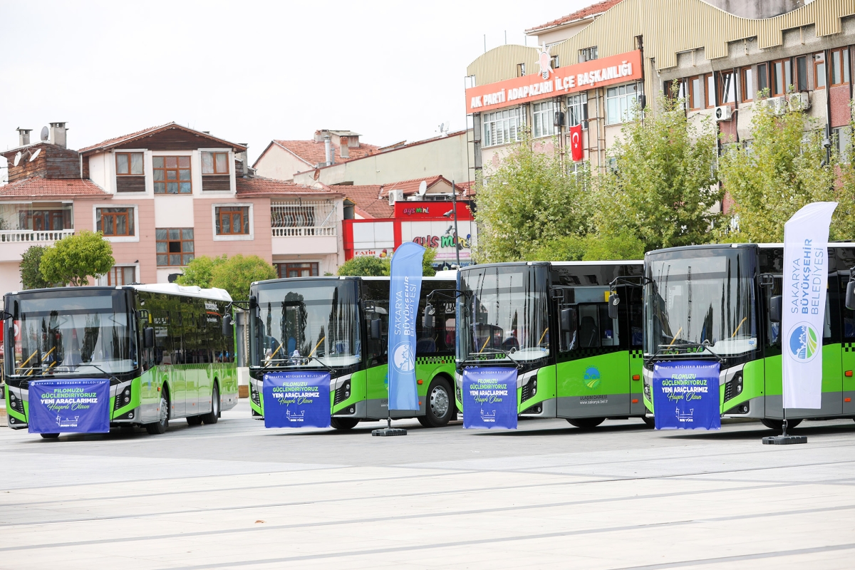Sakarya Büyükşehir Belediyesi Ulaşım filosunu 18 yeni araç ekledi
