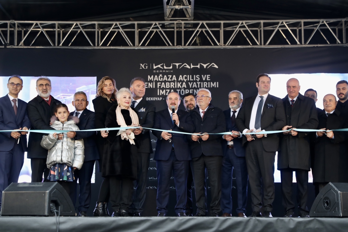 NG KÜTAHYA SERAMİK 100 MİLYON AVROLUK 8. FABRİKA YATIRIMININ STARTINI VERDİ MUSTAFA VARANK: