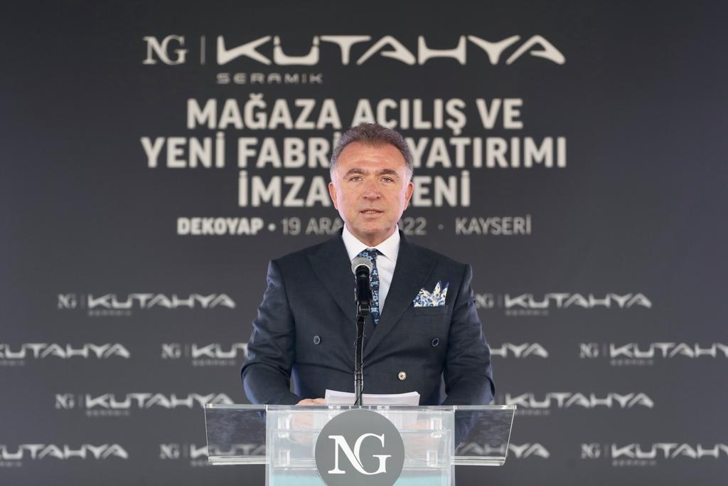 NG KÜTAHYA SERAMİK 100 MİLYON AVROLUK 8. FABRİKA YATIRIMININ STARTINI VERDİ MUSTAFA VARANK: