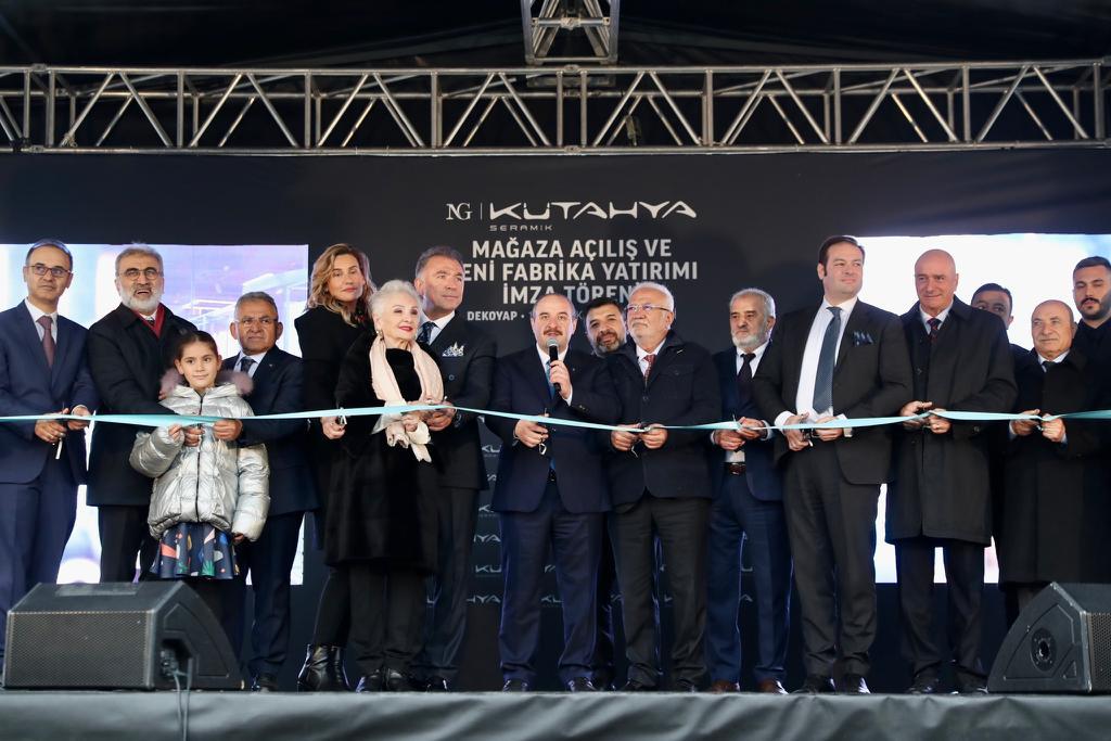 NG KÜTAHYA SERAMİK 100 MİLYON AVROLUK 8. FABRİKA YATIRIMININ STARTINI VERDİ MUSTAFA VARANK: