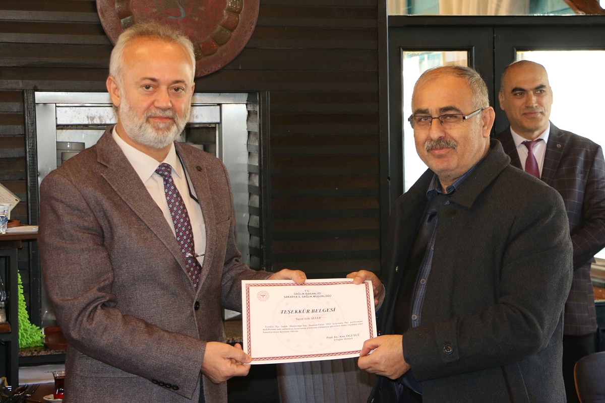 Erenler İSM’nin başarısı teşekkür belgesiyle taçlandı