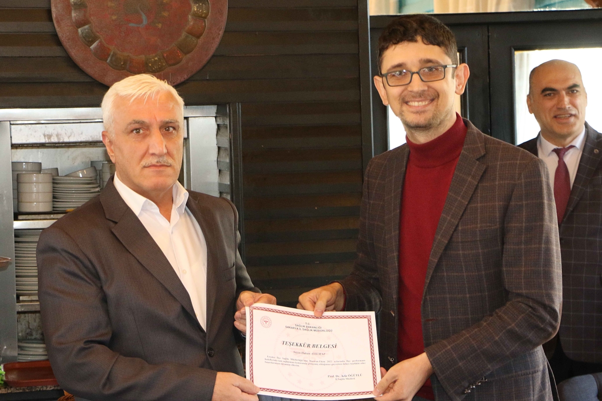 Erenler İSM’nin başarısı teşekkür belgesiyle taçlandı