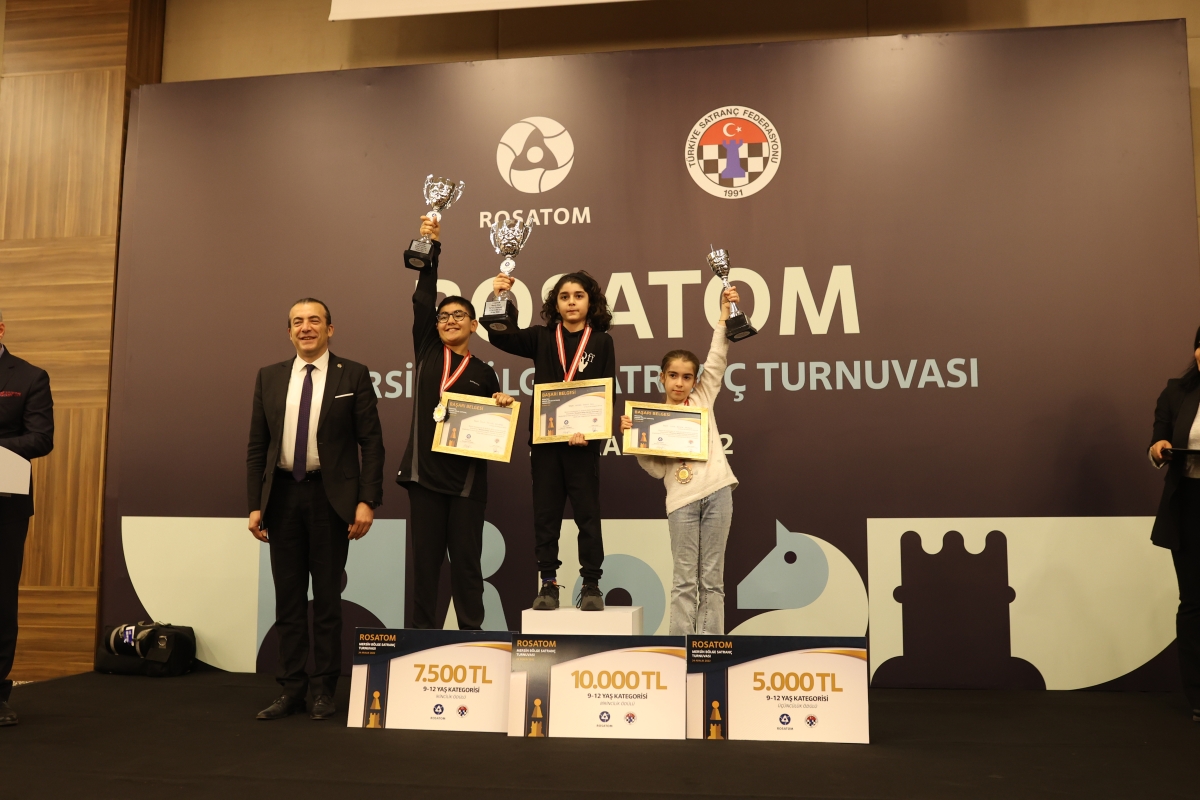 ROSATOM MERSİN BÖLGE SATRANÇ TURNUVASI’NDA ŞAMPİYONLAR BELLİ OLDU