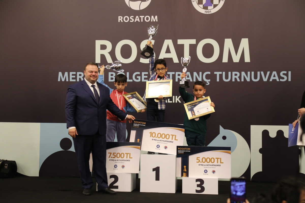 ROSATOM MERSİN BÖLGE SATRANÇ TURNUVASI’NDA ŞAMPİYONLAR BELLİ OLDU