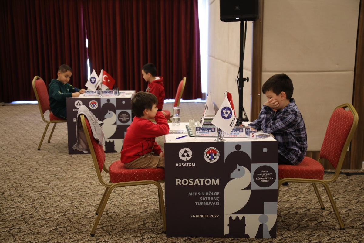 ROSATOM MERSİN BÖLGE SATRANÇ TURNUVASI’NDA ŞAMPİYONLAR BELLİ OLDU