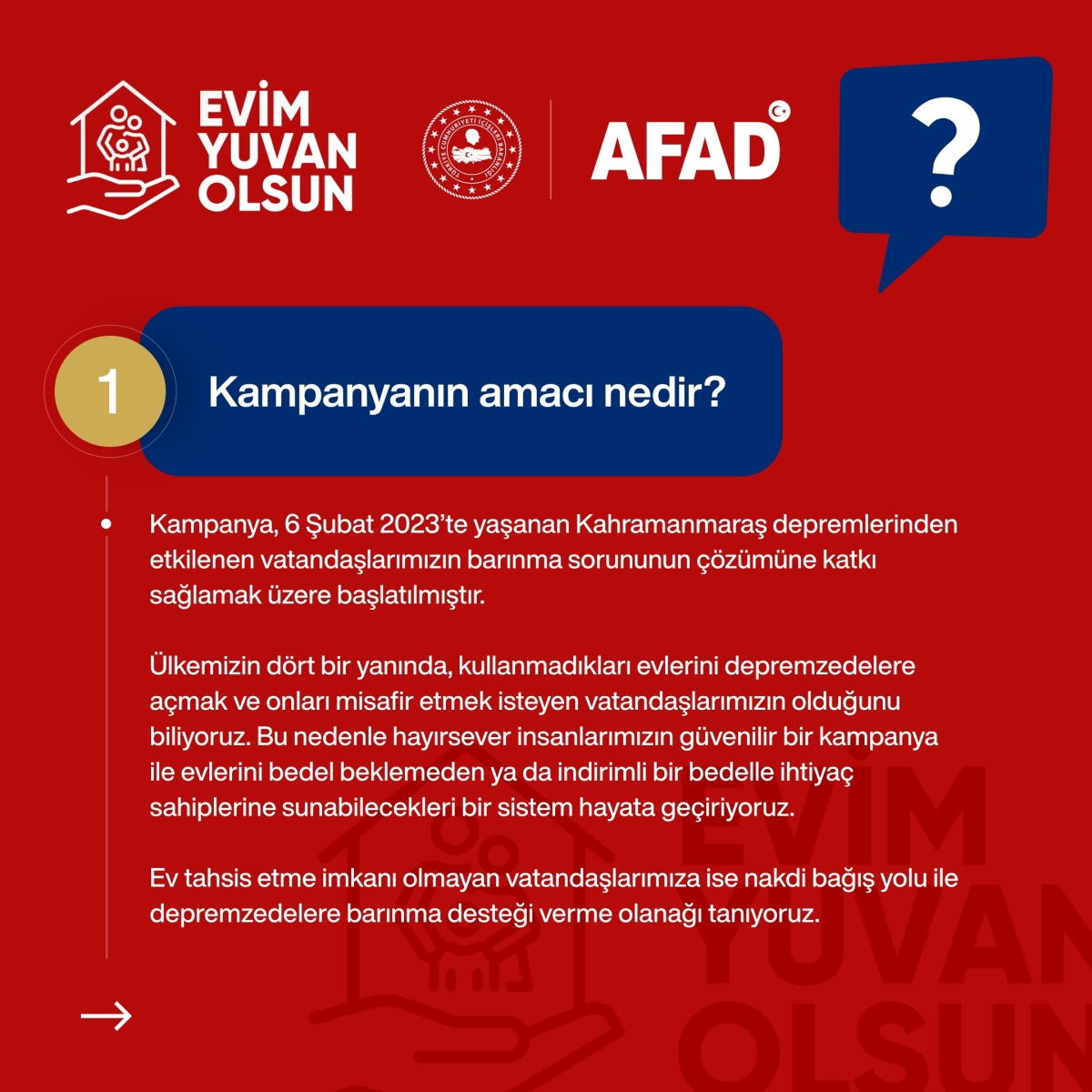 Depremzedeler İçin