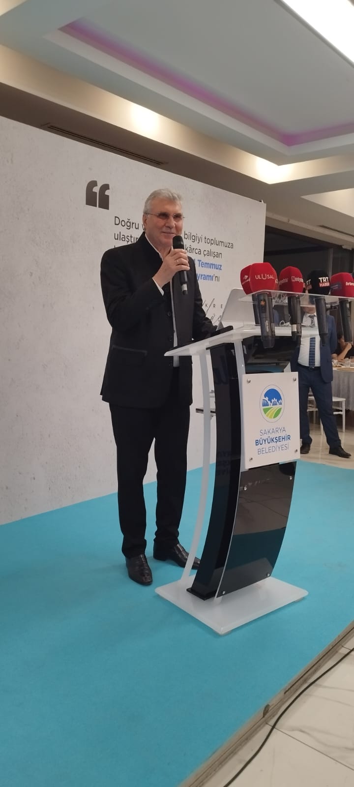 24 TEMMUZ GAZETECİLER VE BASIN BAYRAMINDA SBB BAŞKANI EKREM YÜCE ULUSAL VE YEREL BASIN İLE BİR ARADA