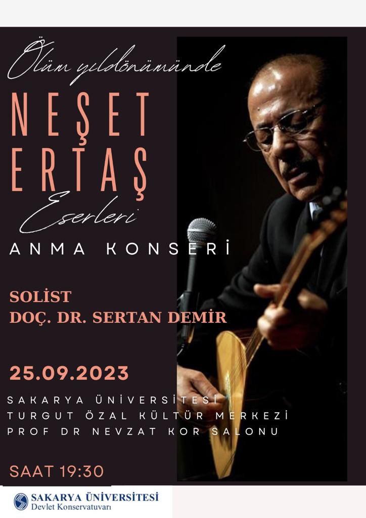 Neşet Ertaş'ın ölüm yıl dönümünde anma töreni Sakarya'da düzenlendi.(GECEDEN KARELER)