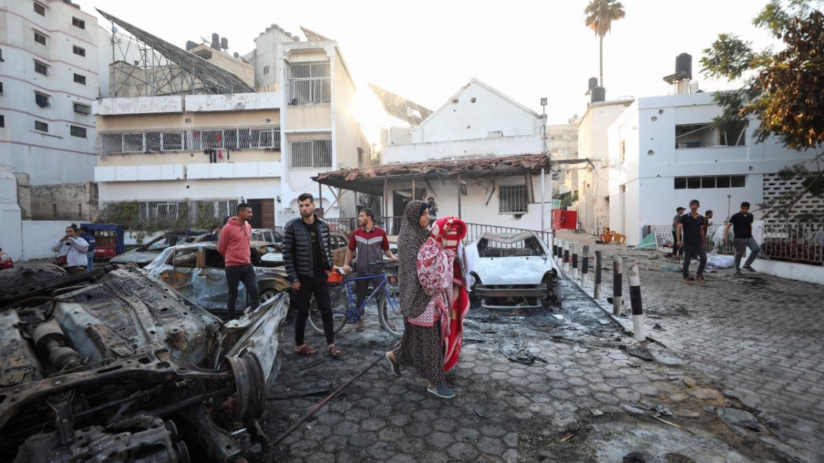 Gazze'deki hastane patlamasının ardından Gün Yüzüne Çıkan Görüntüler...