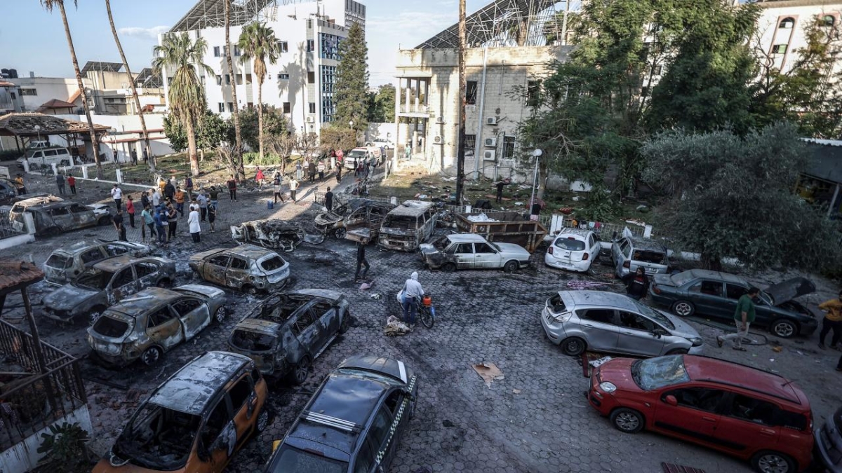 Gazze'deki hastane patlamasının ardından Gün Yüzüne Çıkan Görüntüler...