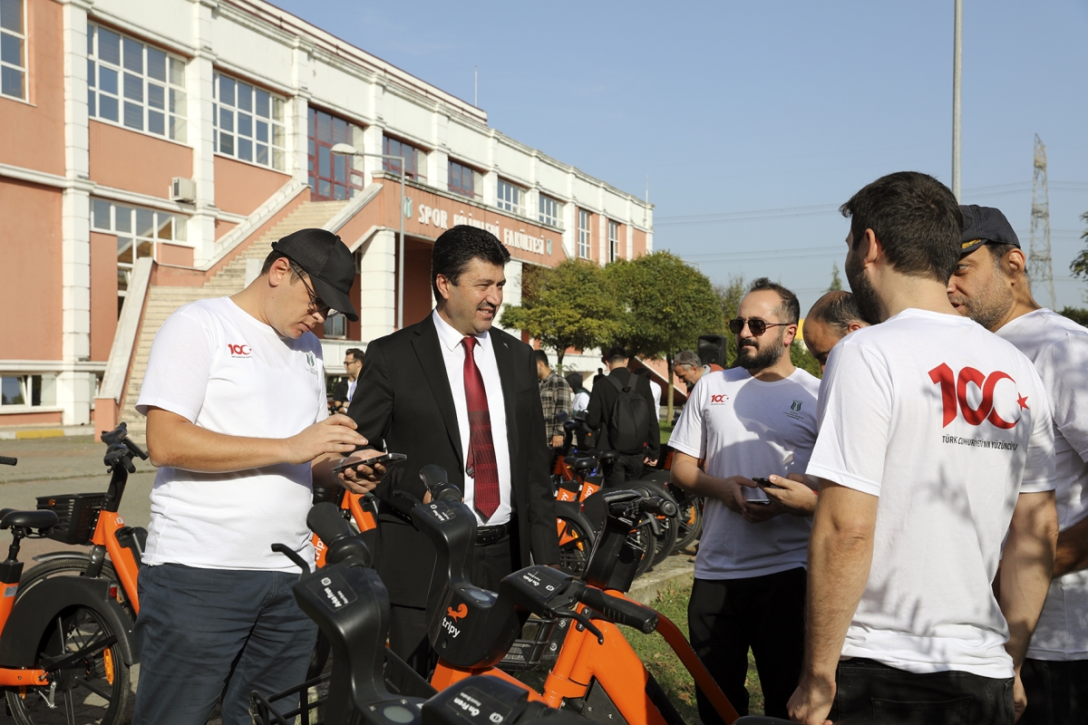 Pedallar cumhuriyetin 100. yılı için çevrildi