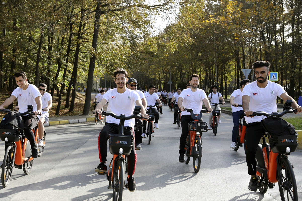 Pedallar cumhuriyetin 100. yılı için çevrildi