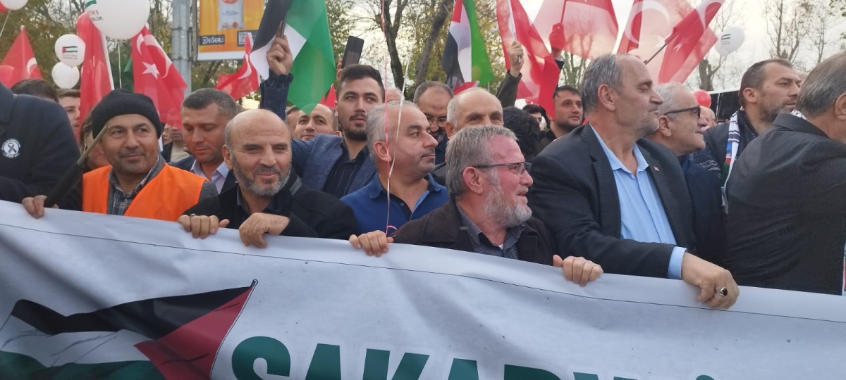 Sakarya'dan 'Filistin'e Özgürlük' yürüyüşüne Büyük Destek ( İŞTE O ANLARA AİT FOTOĞRAFLAR )