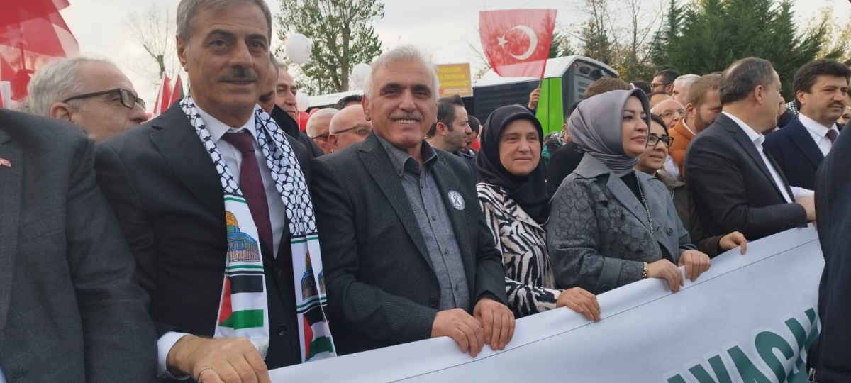 Sakarya'dan 'Filistin'e Özgürlük' yürüyüşüne Büyük Destek ( İŞTE O ANLARA AİT FOTOĞRAFLAR )