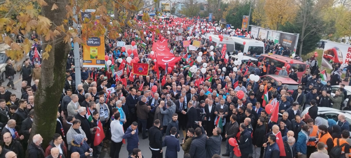 Sakarya'dan 'Filistin'e Özgürlük' yürüyüşüne Büyük Destek ( İŞTE O ANLARA AİT FOTOĞRAFLAR )