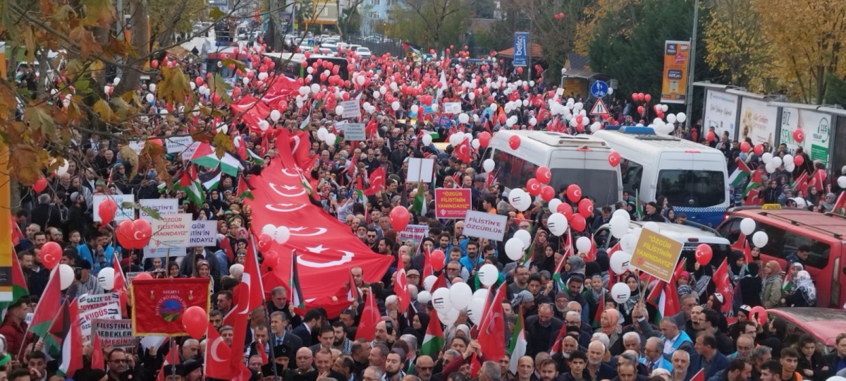 Sakarya'dan 'Filistin'e Özgürlük' yürüyüşüne Büyük Destek ( İŞTE O ANLARA AİT FOTOĞRAFLAR )