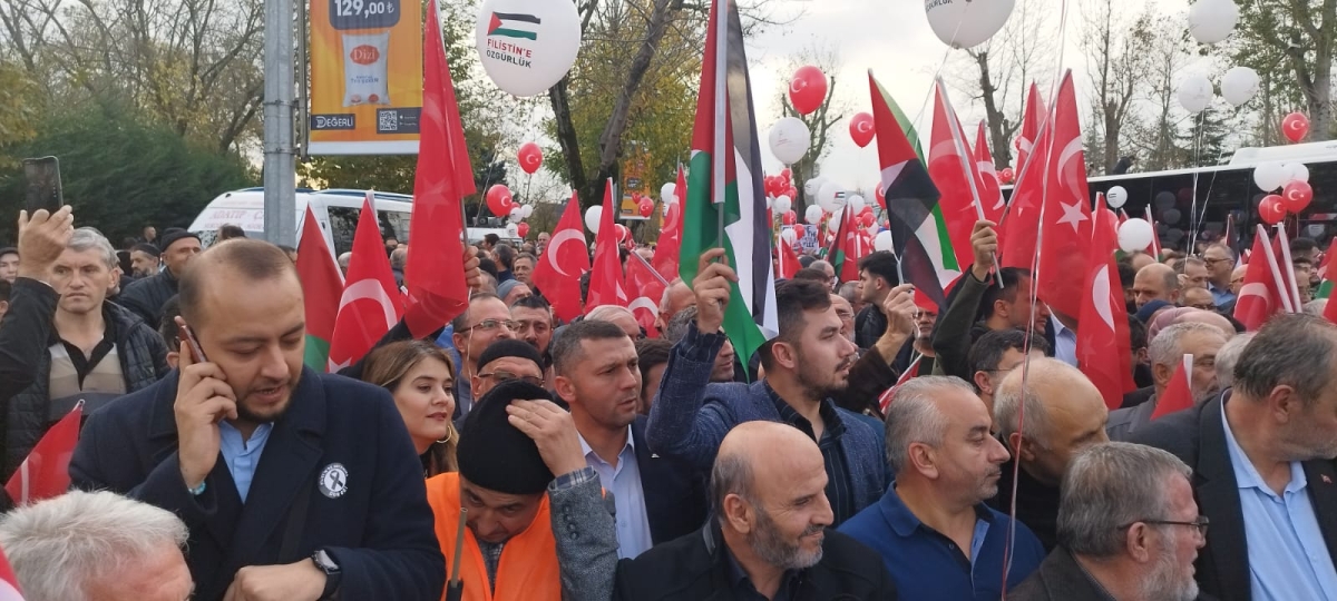 Sakarya'dan 'Filistin'e Özgürlük' yürüyüşüne Büyük Destek ( İŞTE O ANLARA AİT FOTOĞRAFLAR )