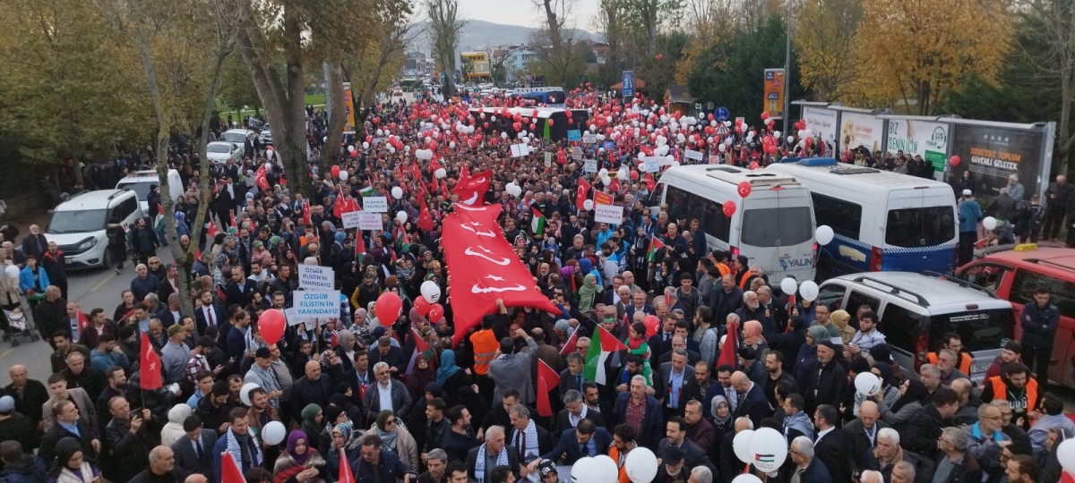 Sakarya'dan 'Filistin'e Özgürlük' yürüyüşüne Büyük Destek ( İŞTE O ANLARA AİT FOTOĞRAFLAR )