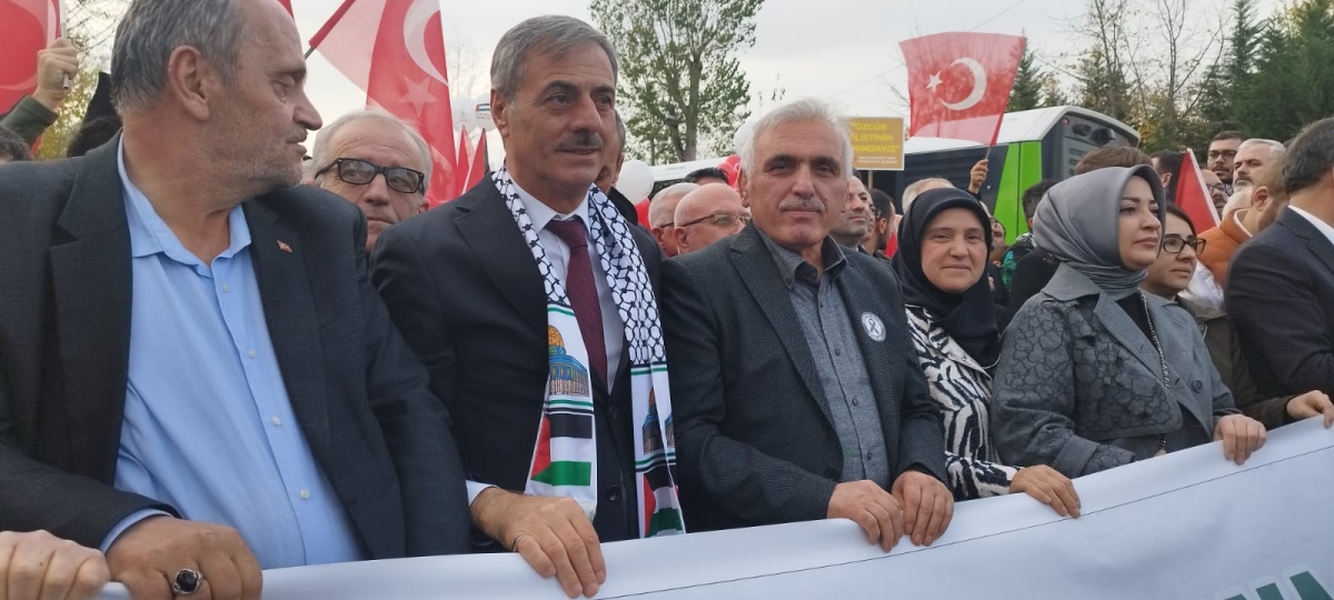 Sakarya'dan 'Filistin'e Özgürlük' yürüyüşüne Büyük Destek ( İŞTE O ANLARA AİT FOTOĞRAFLAR )
