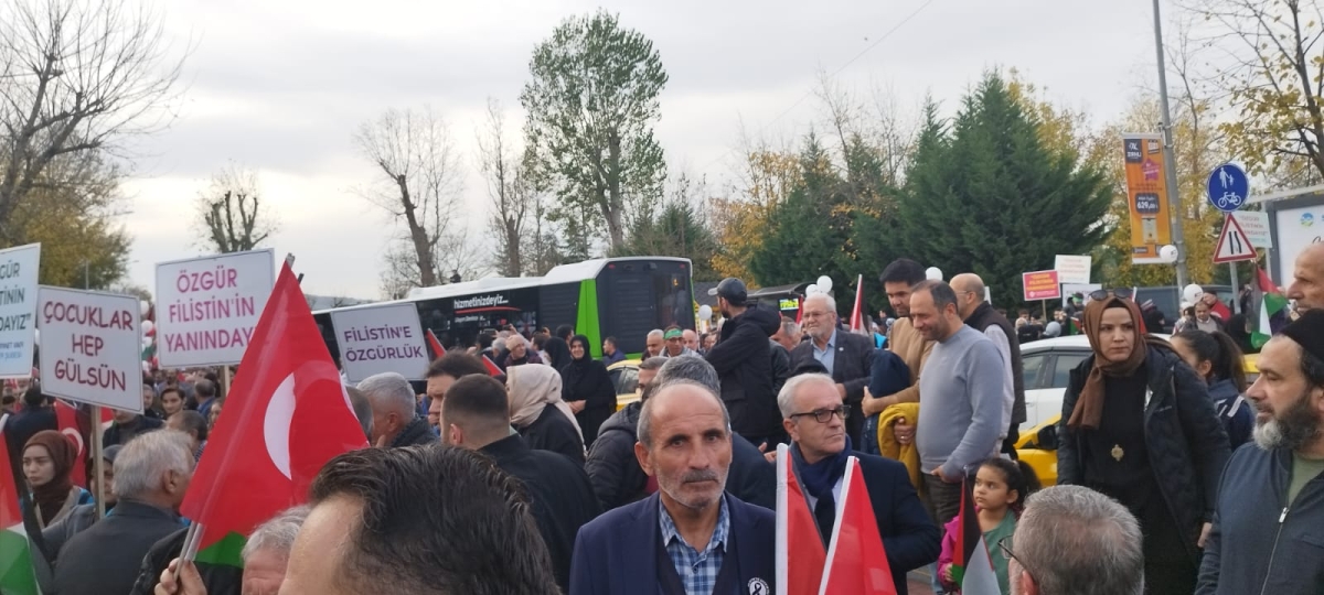 Sakarya'dan 'Filistin'e Özgürlük' yürüyüşüne Büyük Destek ( İŞTE O ANLARA AİT FOTOĞRAFLAR )