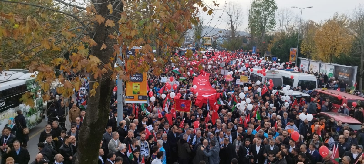 Sakarya'dan 'Filistin'e Özgürlük' yürüyüşüne Büyük Destek ( İŞTE O ANLARA AİT FOTOĞRAFLAR )