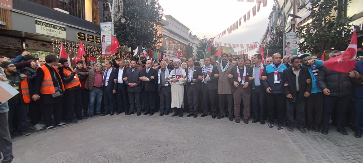 Sakarya'dan 'Filistin'e Özgürlük' yürüyüşüne Büyük Destek ( İŞTE O ANLARA AİT FOTOĞRAFLAR )