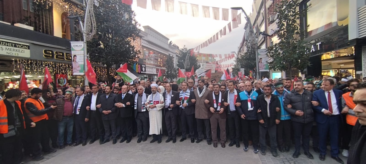 Sakarya'dan 'Filistin'e Özgürlük' yürüyüşüne Büyük Destek ( İŞTE O ANLARA AİT FOTOĞRAFLAR )