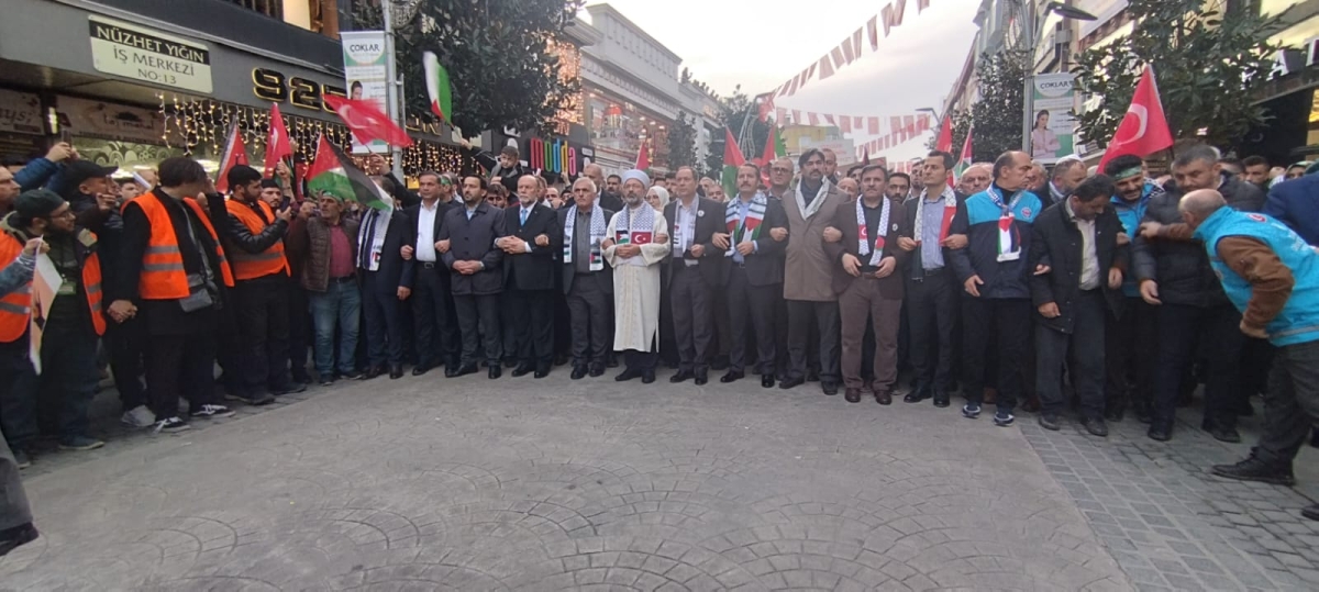 Sakarya'dan 'Filistin'e Özgürlük' yürüyüşüne Büyük Destek ( İŞTE O ANLARA AİT FOTOĞRAFLAR )
