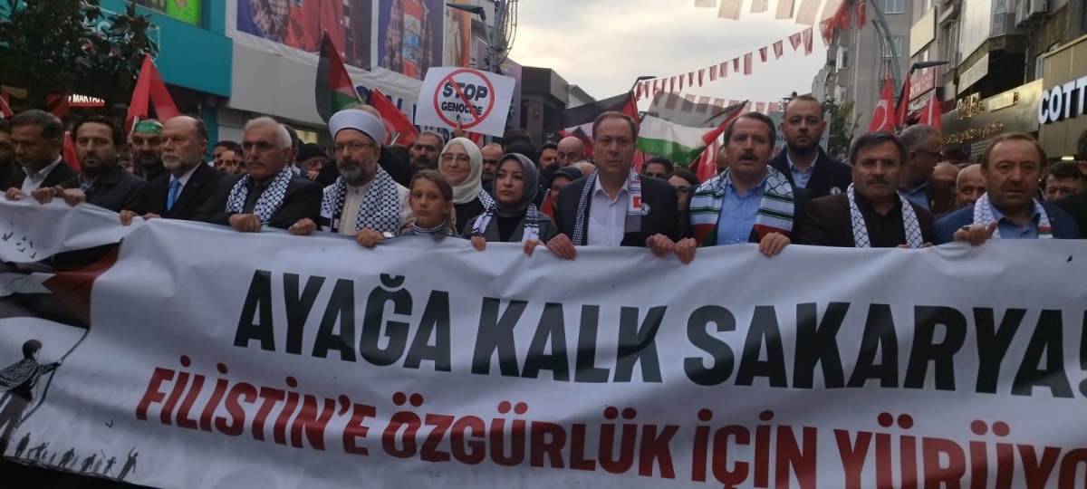 Sakarya'dan 'Filistin'e Özgürlük' yürüyüşüne Büyük Destek ( İŞTE O ANLARA AİT FOTOĞRAFLAR )