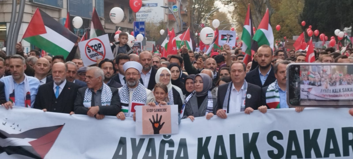 Sakarya'dan 'Filistin'e Özgürlük' yürüyüşüne Büyük Destek ( İŞTE O ANLARA AİT FOTOĞRAFLAR )