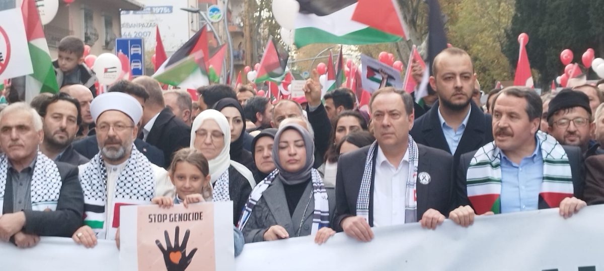 Sakarya'dan 'Filistin'e Özgürlük' yürüyüşüne Büyük Destek ( İŞTE O ANLARA AİT FOTOĞRAFLAR )