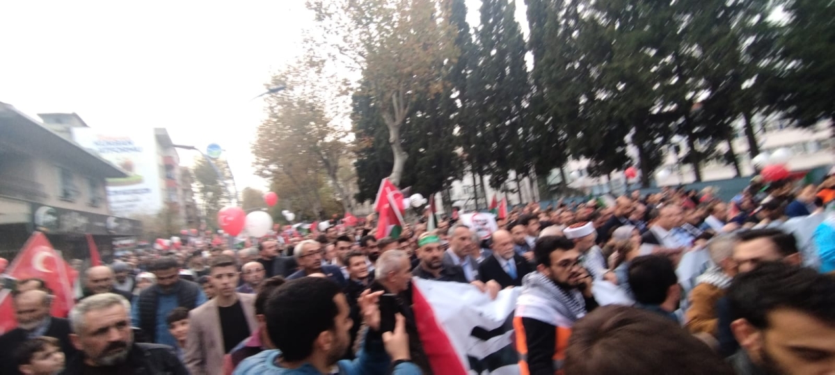 Sakarya'dan 'Filistin'e Özgürlük' yürüyüşüne Büyük Destek ( İŞTE O ANLARA AİT FOTOĞRAFLAR )