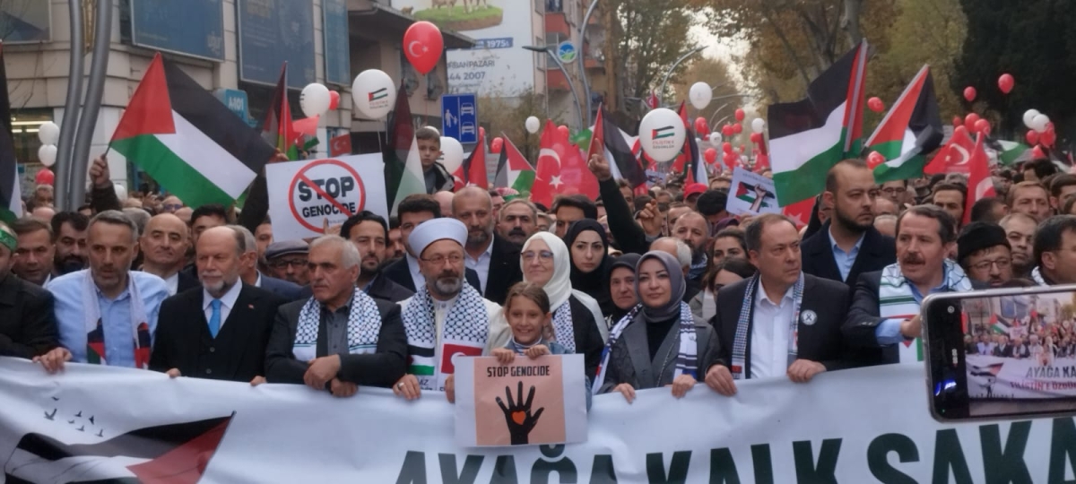 Sakarya'dan 'Filistin'e Özgürlük' yürüyüşüne Büyük Destek ( İŞTE O ANLARA AİT FOTOĞRAFLAR )