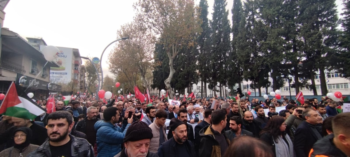 Sakarya'dan 'Filistin'e Özgürlük' yürüyüşüne Büyük Destek ( İŞTE O ANLARA AİT FOTOĞRAFLAR )
