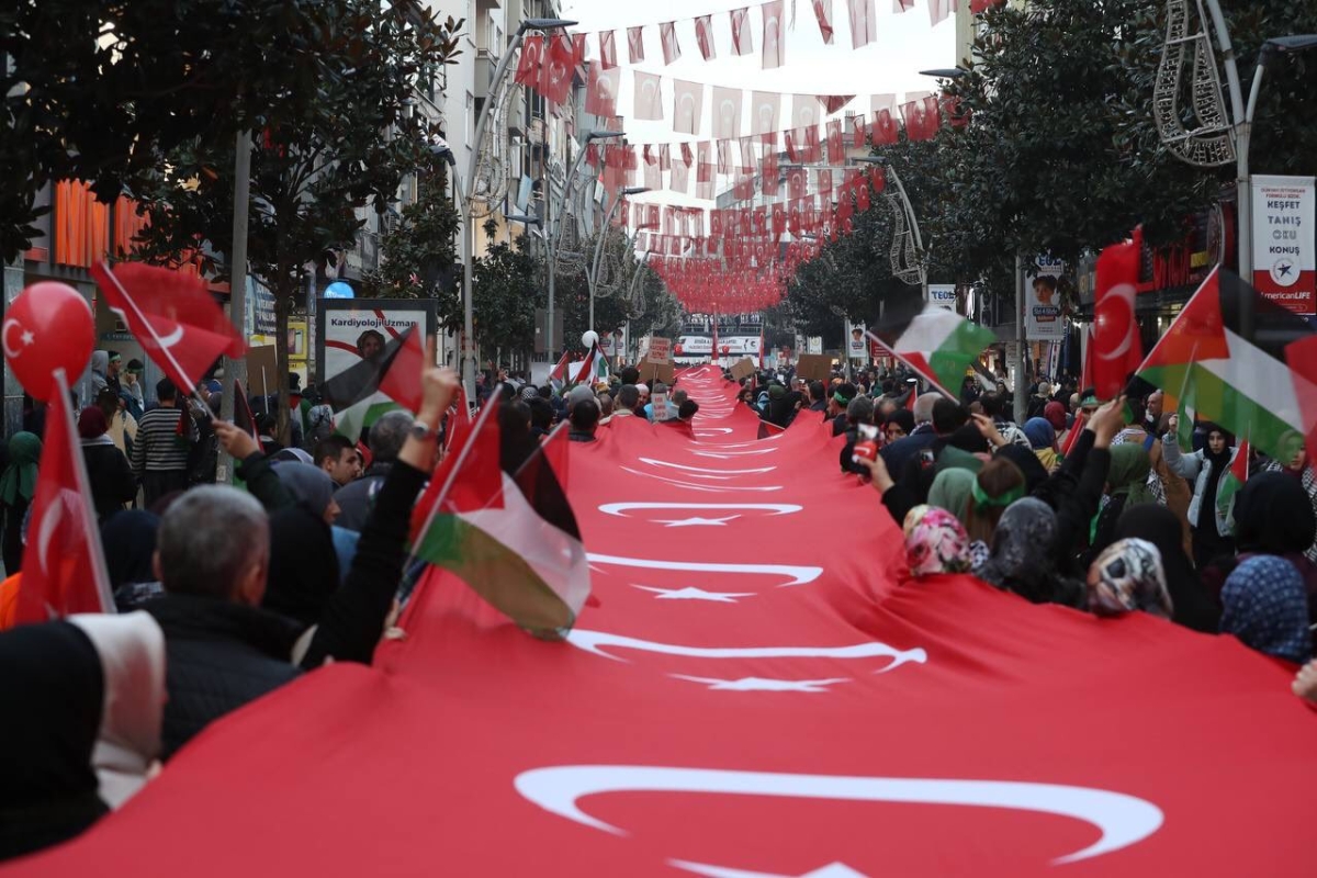 Sakarya'dan 'Filistin'e Özgürlük' yürüyüşüne Büyük Destek ( İŞTE O ANLARA AİT FOTOĞRAFLAR )
