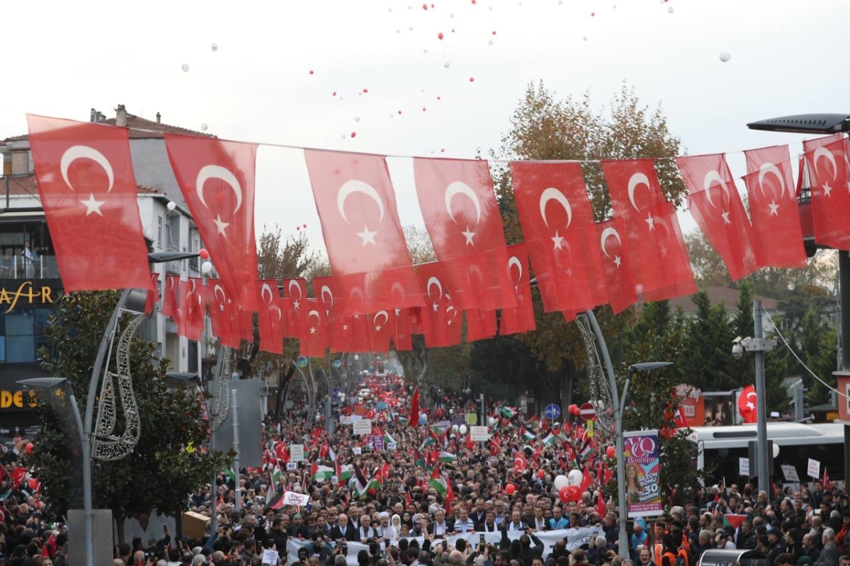 Sakarya'dan 'Filistin'e Özgürlük' yürüyüşüne Büyük Destek ( İŞTE O ANLARA AİT FOTOĞRAFLAR )