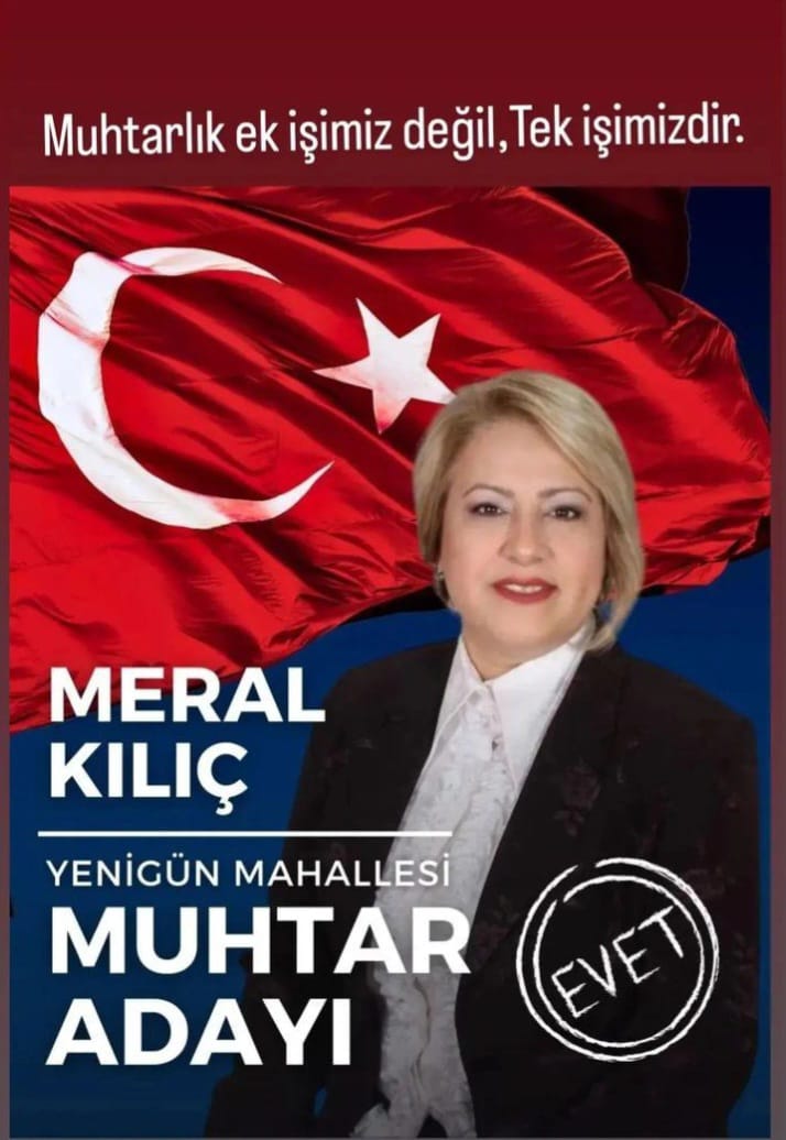 Sakarya İli Erenler İlçesine Bağlı, Yenigün Mahallesi Muhtar Adayı Meral Kılıç 'Ek İş Değil Tek İş'