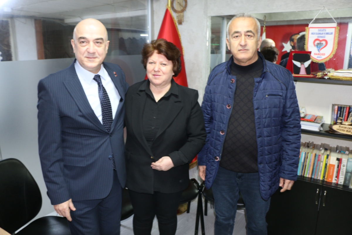 Zafer Partisi SBB Belediye Başkan Adayı Dr. Cihan Kolip 14 Mart Tıp Bayramında SASÇED Yönetimine Nezaket Ziyareti