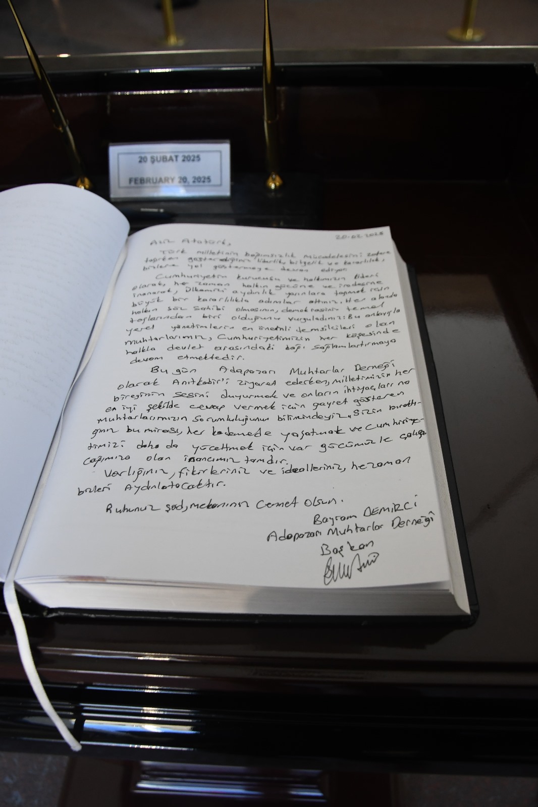Adapazarı Muhtarlar Derneği, Başkan Bayram Demirci önderliğinde, yönetim kurulu ve muhtarlarla birlikte Ankara'da bir dizi ziyarette bulundu. ( GÜNÜN ÖNE ÇIKAN FOTOĞRAF KARELERİ )