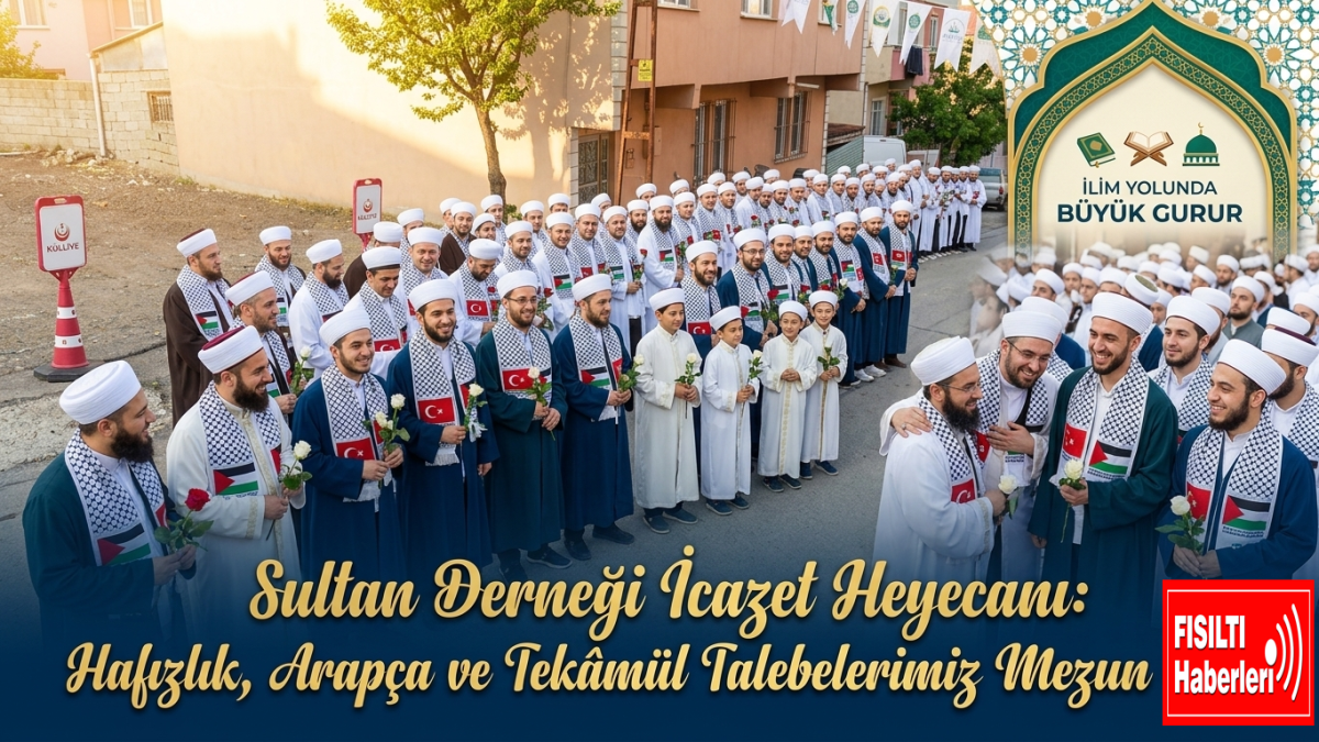 Sultan Derneği, Hafızlık, Arapça ve Tekâmül eğitimlerini başarıyla tamamlayan ilim talebelerini muhteşem bir törenle mezun etti. Manevi iklimin zirveye ulaştığı merasimde, yeni nesil âlim ve hafızlar icazetlerini aldı.