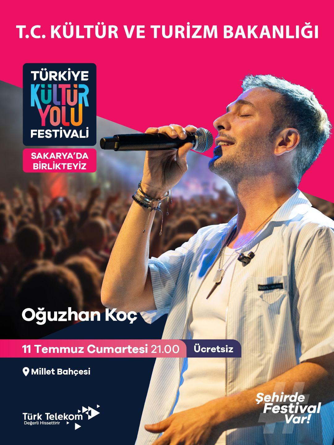 Sakarya Kültür ve Sanatla Şahlanıyor: Türkiye Kültür Yolu Festivali Başlıyor! Türkiye Kültür Yolu Festivali’nin dokuzuncu durağı olan Sakarya, 4-12 Temmuz tarihleri arasında dev bir kültür-sanat şölenine ev sahipliği yapmaya