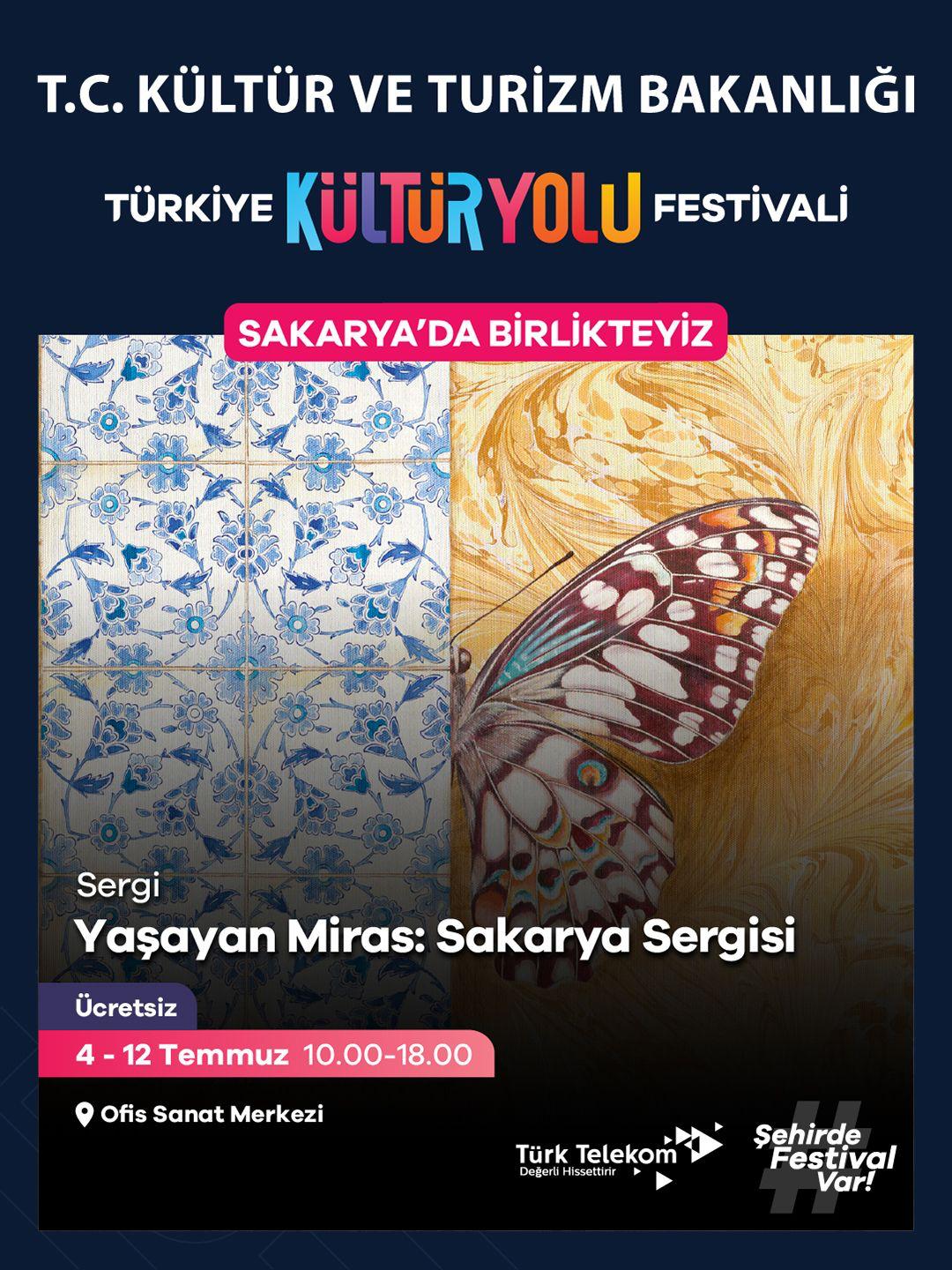 Sakarya Kültür ve Sanatla Şahlanıyor: Türkiye Kültür Yolu Festivali Başlıyor! Türkiye Kültür Yolu Festivali’nin dokuzuncu durağı olan Sakarya, 4-12 Temmuz tarihleri arasında dev bir kültür-sanat şölenine ev sahipliği yapmaya