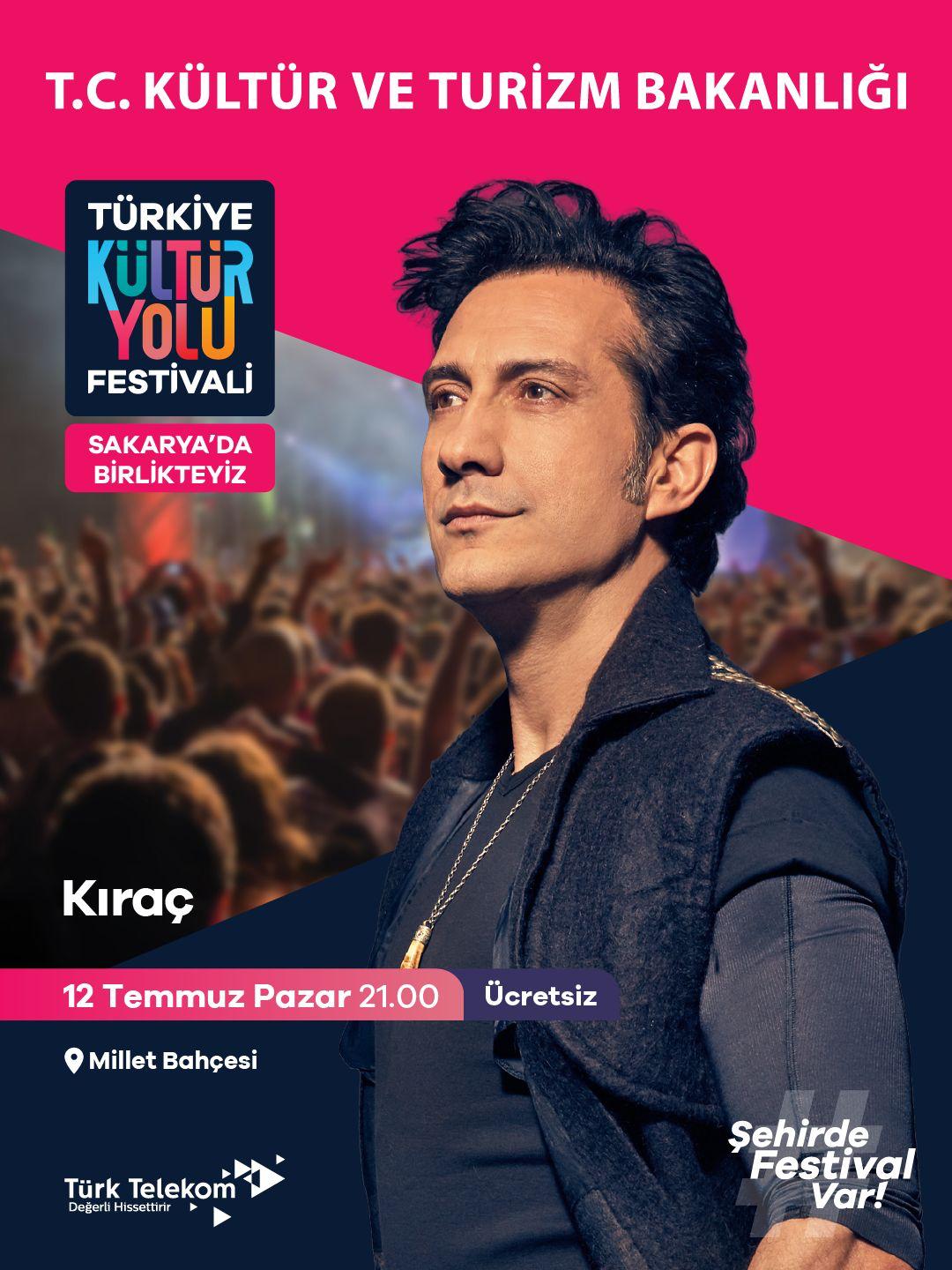 Sakarya Kültür ve Sanatla Şahlanıyor: Türkiye Kültür Yolu Festivali Başlıyor! Türkiye Kültür Yolu Festivali’nin dokuzuncu durağı olan Sakarya, 4-12 Temmuz tarihleri arasında dev bir kültür-sanat şölenine ev sahipliği yapmaya