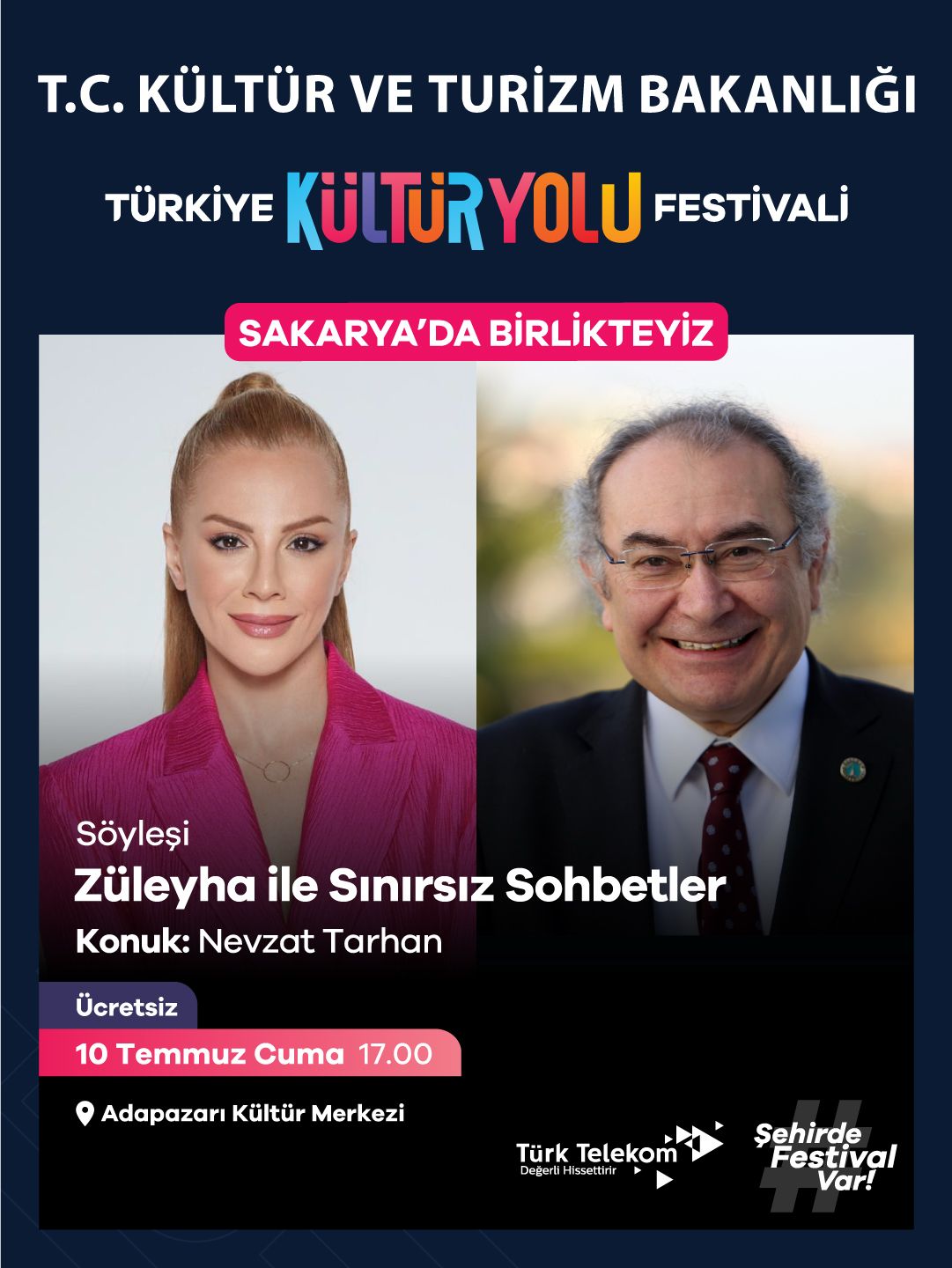 Sakarya Kültür ve Sanatla Şahlanıyor: Türkiye Kültür Yolu Festivali Başlıyor! Türkiye Kültür Yolu Festivali’nin dokuzuncu durağı olan Sakarya, 4-12 Temmuz tarihleri arasında dev bir kültür-sanat şölenine ev sahipliği yapmaya