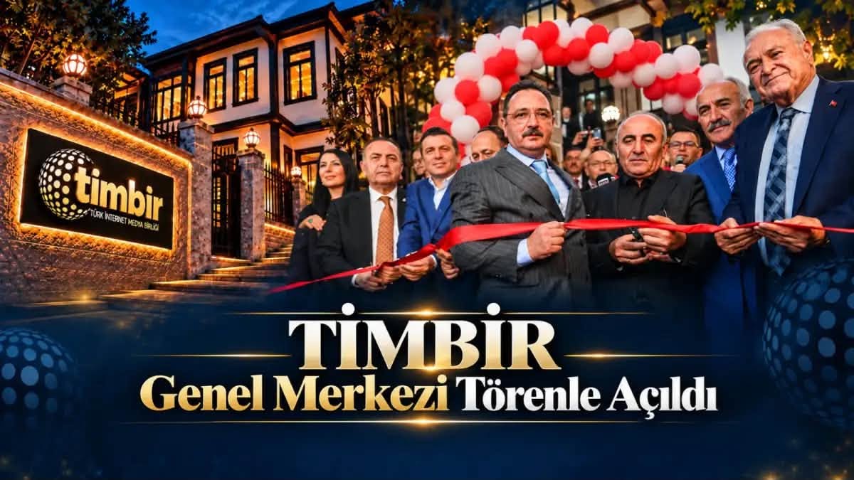 TİMBİR’İN YENİ GENEL MERKEZİ GÖRKEMLİ TÖRENLE AÇILDI: DİJİTAL MEDYADA YENİ BİR DÖNEM BAŞLIYOR!
Türk İnternet Medya Birliği (TİMBİR), dijital yayıncılıkta standartları yükseltecek ve internet medyasını tek çatı altında