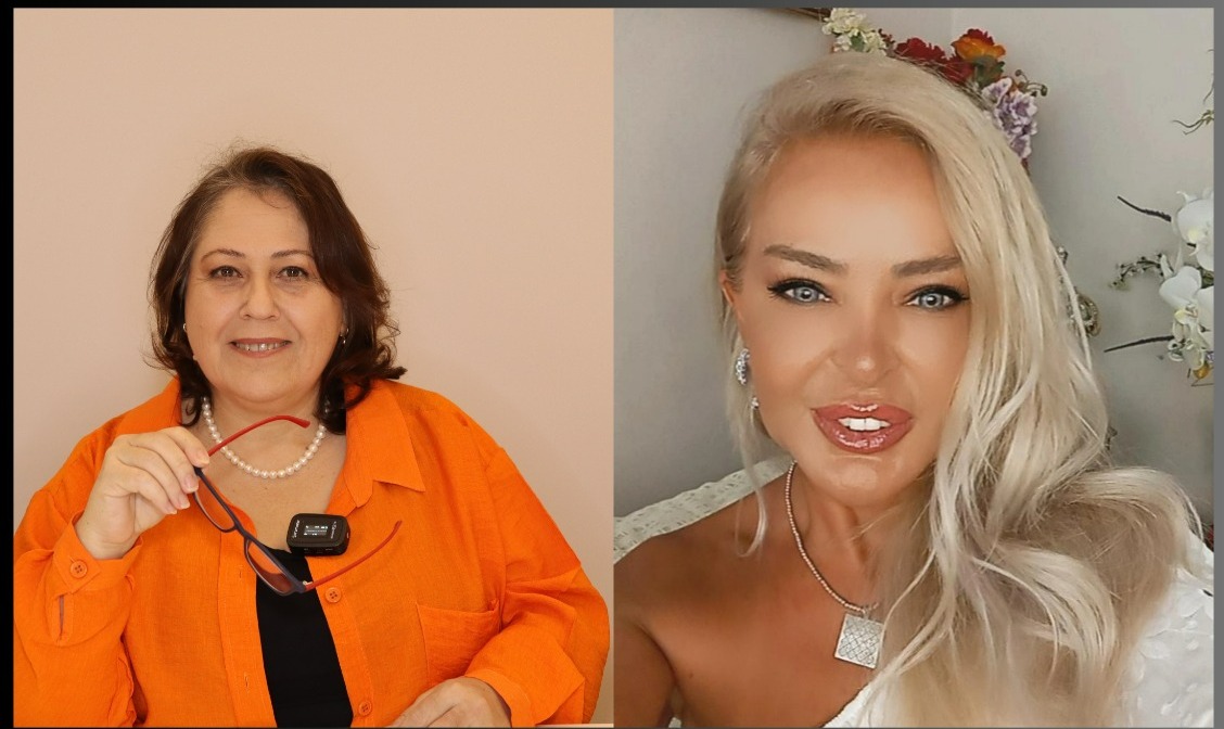 Gazeteci ve televizyon sunucusu Özlem Uçar ve Spirütel danışman Macide Zühre Ağırbaş, 