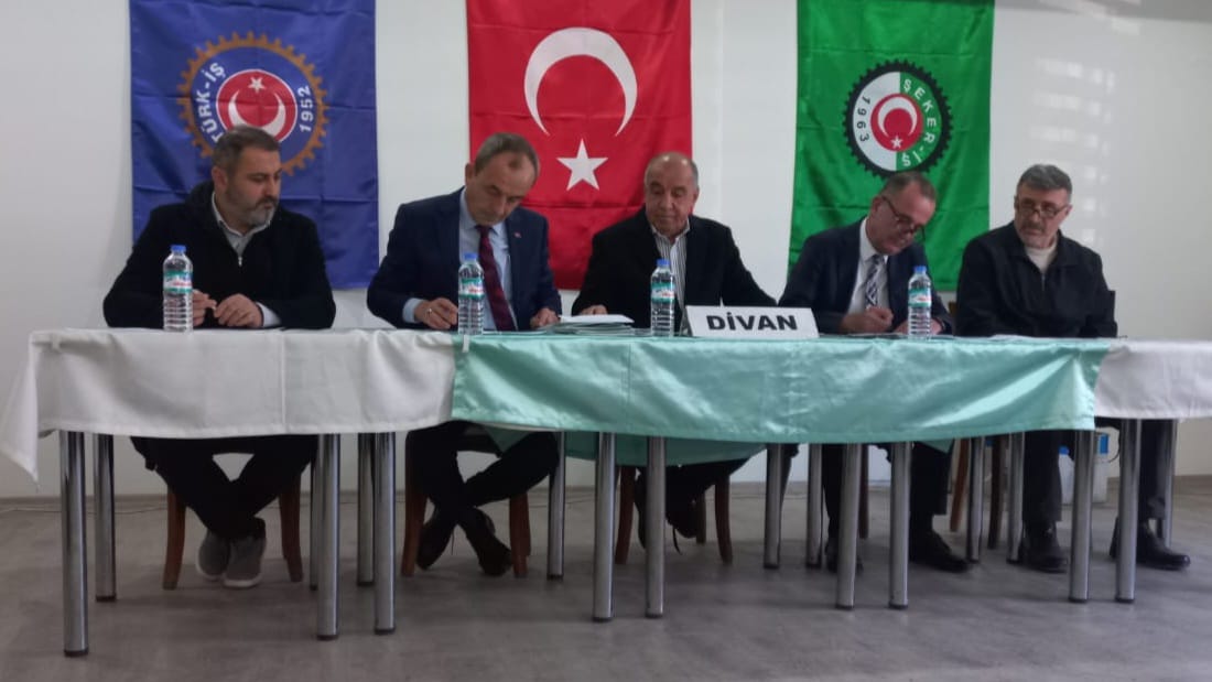 Şeker-İş Sendikası Sakarya Şubesi 3. Olağan Genel Kurulu; Erdal Genç güven tazeledi