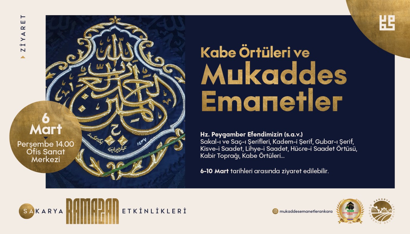 Sakarya'da Ramazan Coşkusu: Hz. Muhammed'in Kutsal Emanetleri Ziyarete Açılıyor