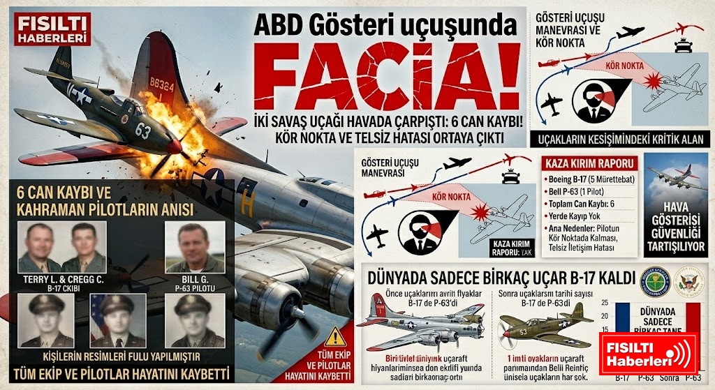 DÜNYANIN KİLİTLENDİĞİ O GÖSTERİDE FACİA! ABD SAVAŞ UÇAKLARI HAVADA ÇARPIŞTI