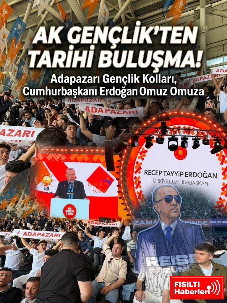 AK GENÇLİK’TEN TARİHİ BULUŞMA! Adapazarı Gençlik Kolları, Cumhurbaşkanı Erdoğan ile Omuz Omuza